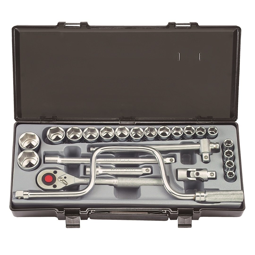 Force 24pc 1/2"DR. Socket combination set
