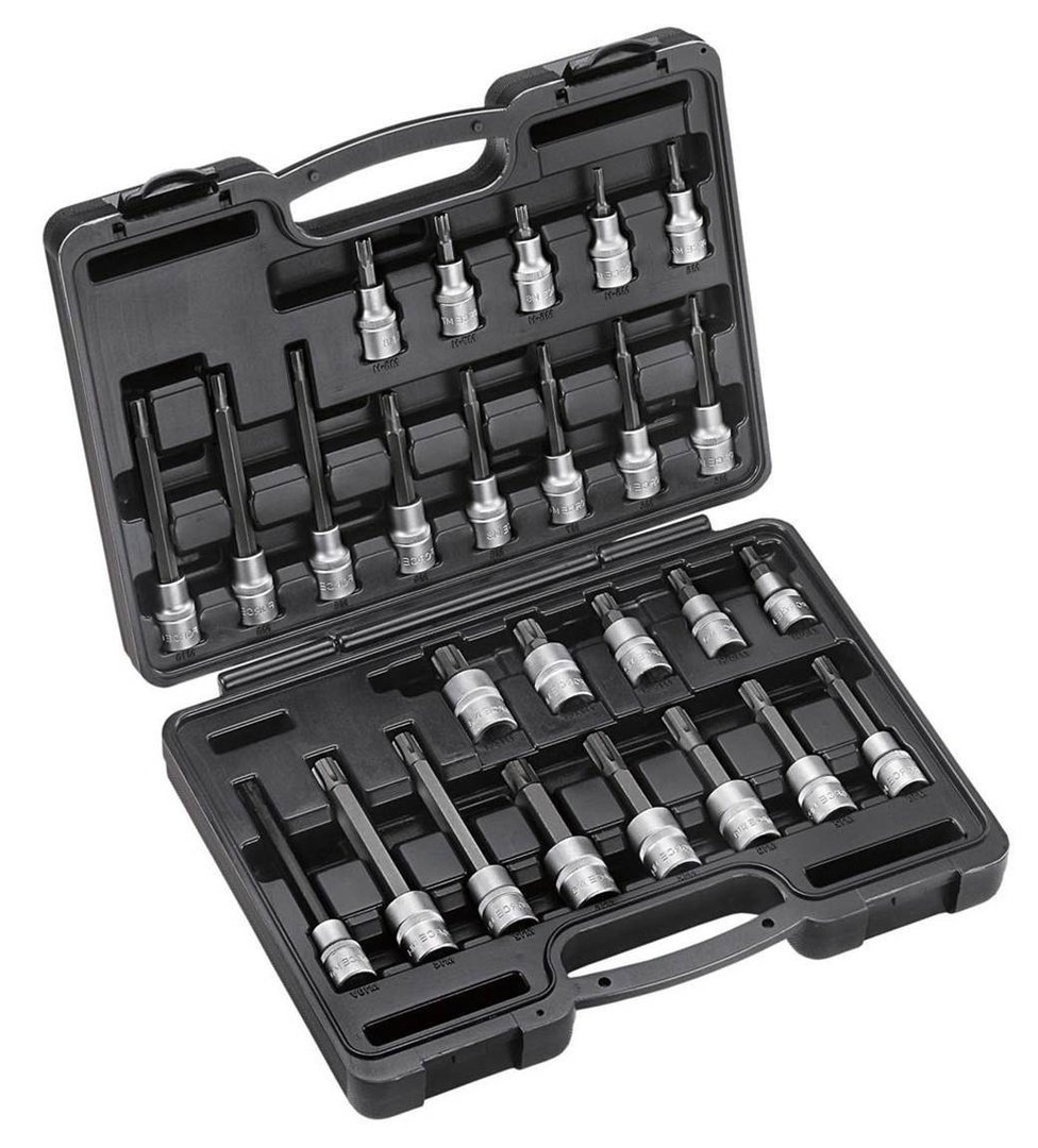 Force 26pc 1/2"DR. Ribe socket bit set