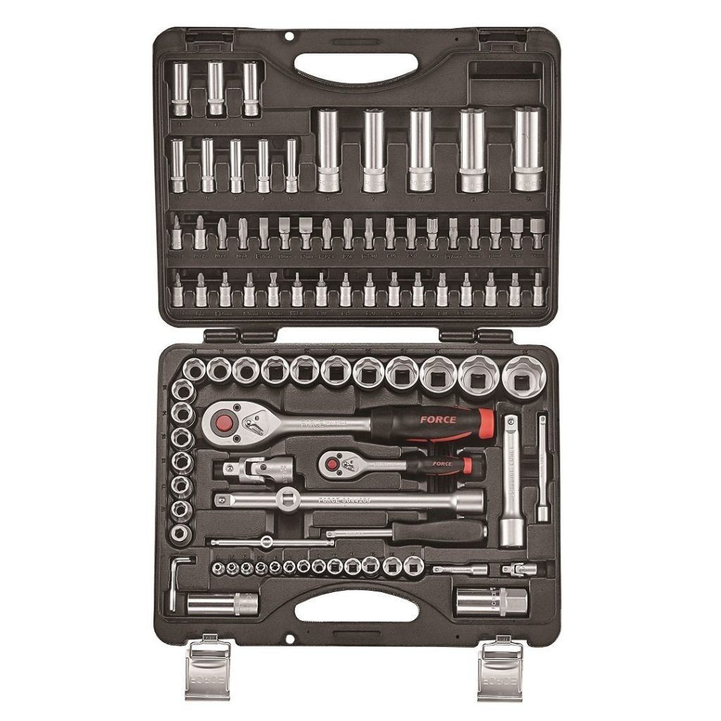 Force 94pc 1/4" & 1/2" Socket combination set