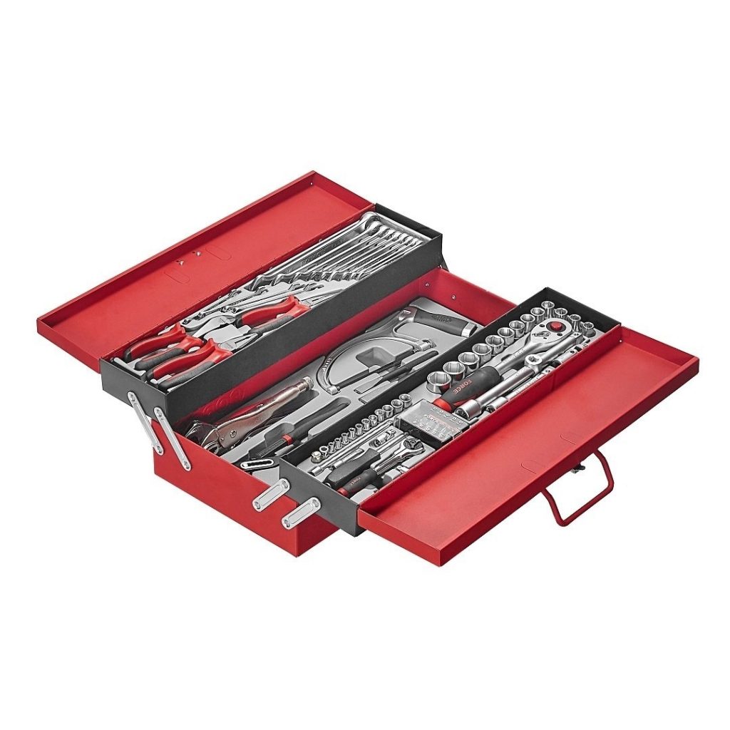 Force 3-Layer tool box with 76pc tools