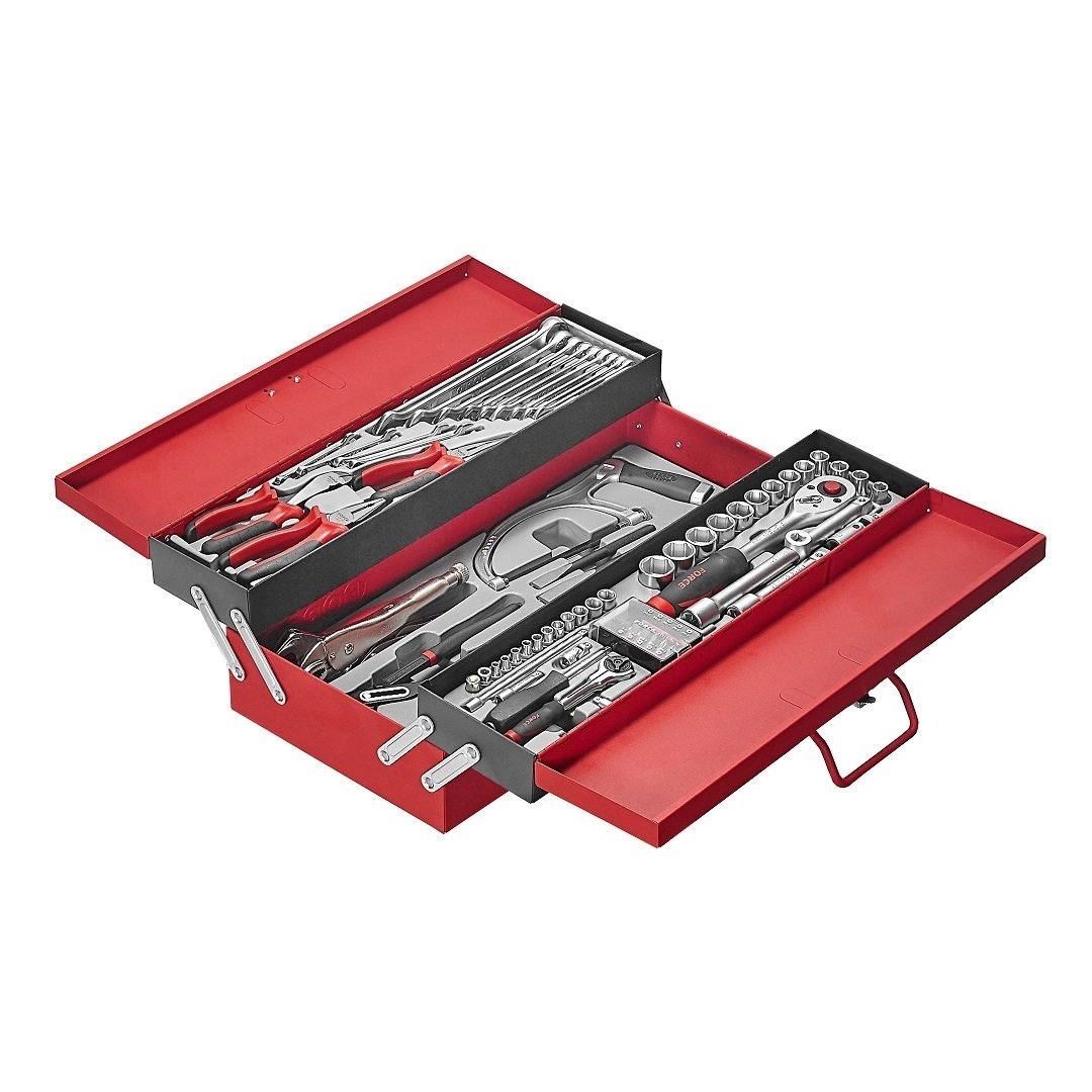 Force 3-Layer tool box with 76pc tools