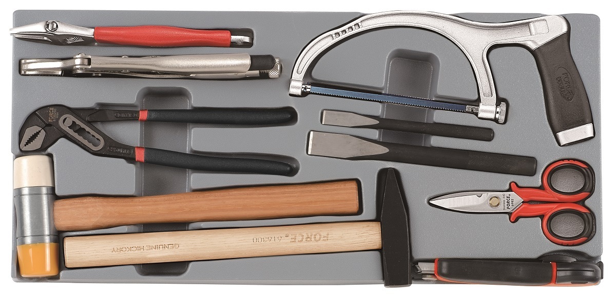 Force 3-Layer tool box with 76pc tools