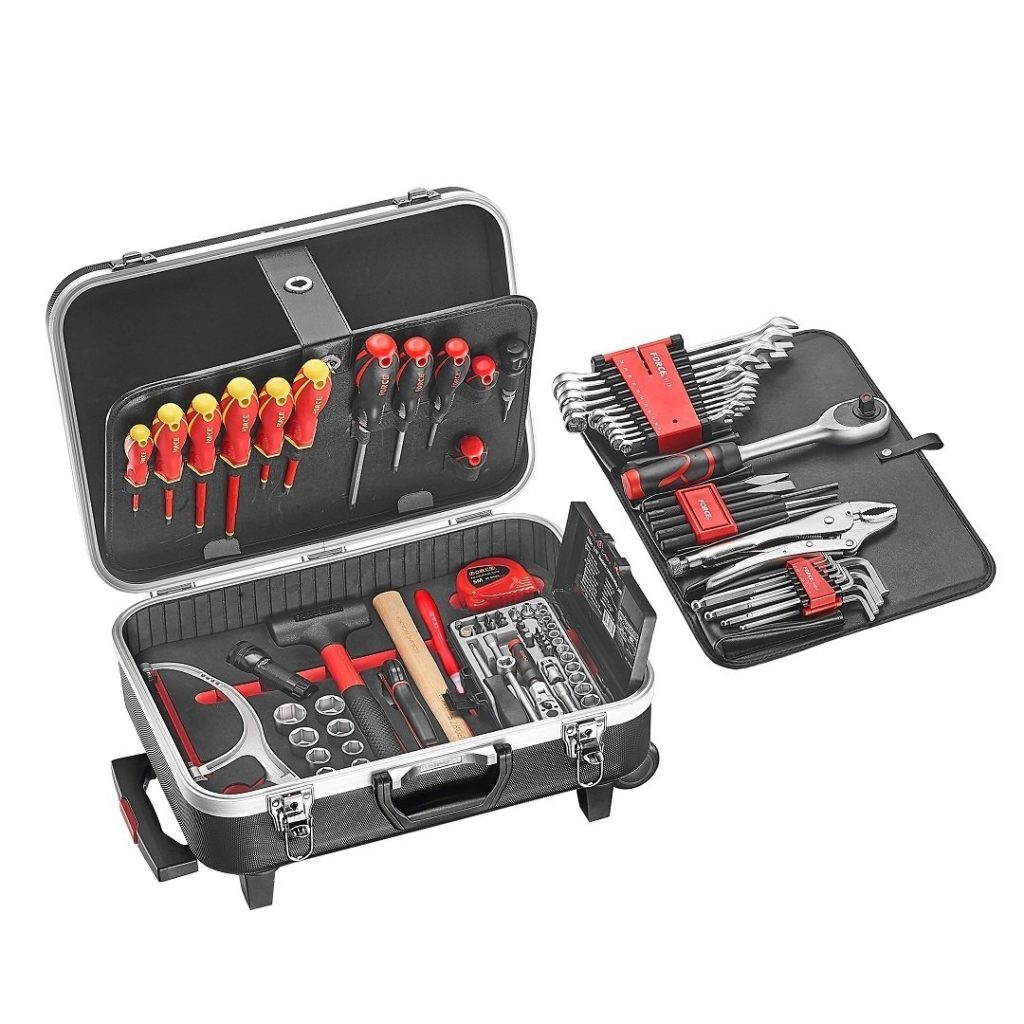 Force Black suitcase with 107pc tools