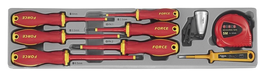 Force 5-Layer tool box with 88pc Insulated tools