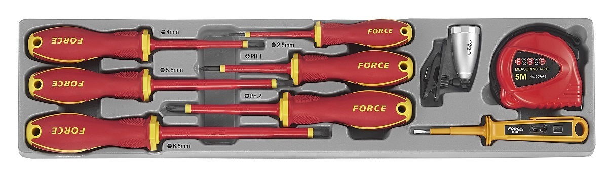 Force 5-Layer tool box with 88pc Insulated tools