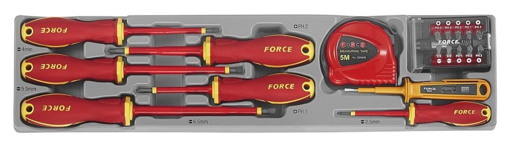 Force 5-Layer tool box with 109pc insulated tools (S&M)