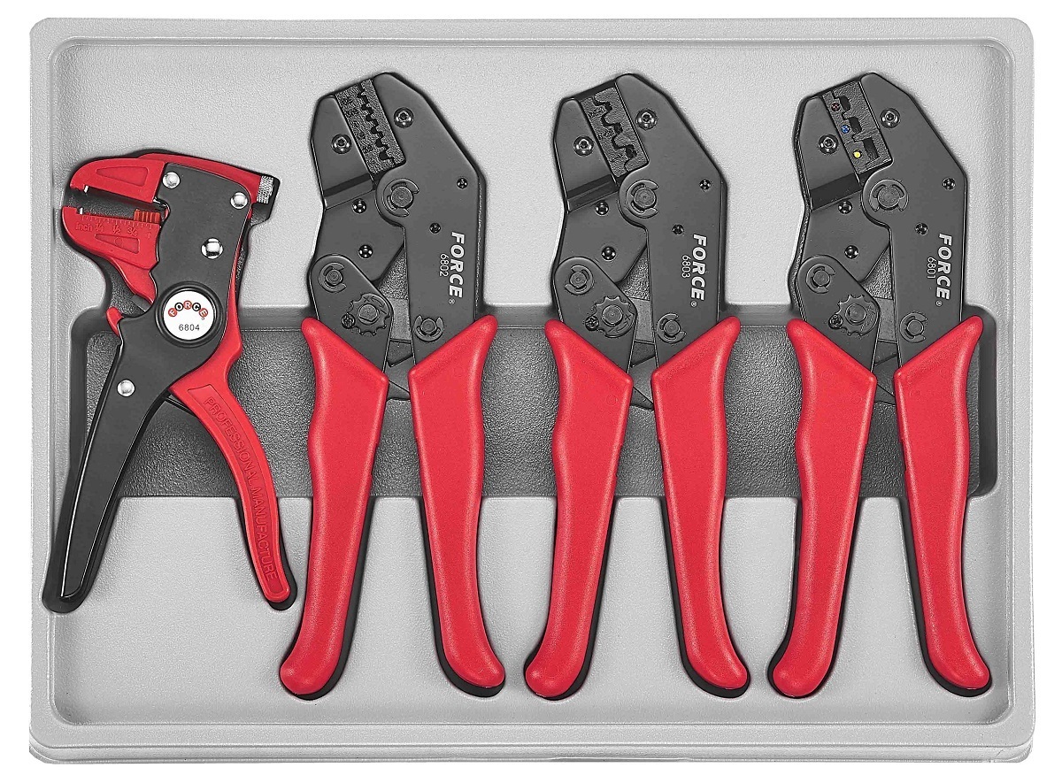 Force Crimp pliers kit 4pc