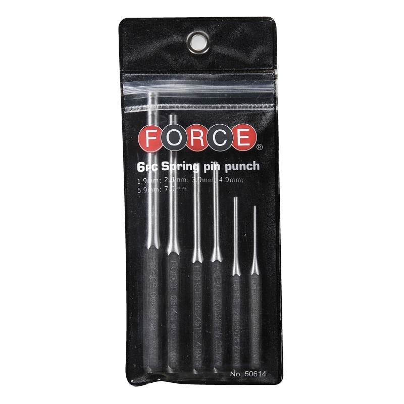 Force 6pc Spring pin punch set