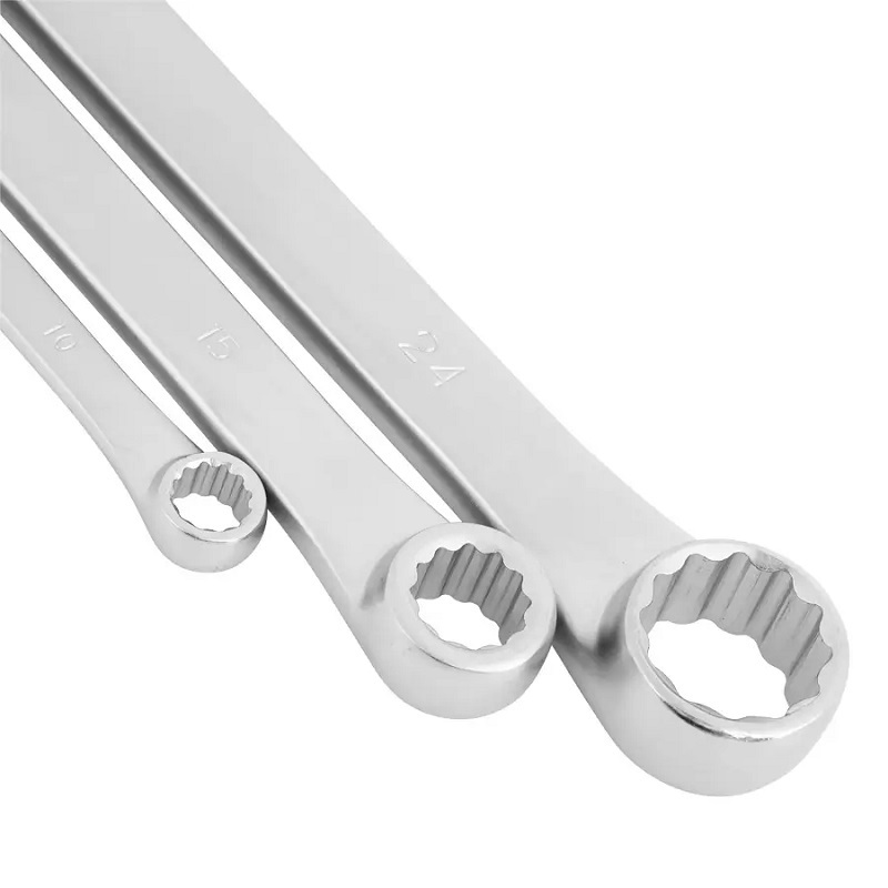 Force 6pc Extra-long flat ring wrench set