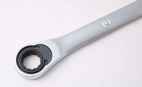 Force 6pc Extra-long flat ratchet ring wrench set