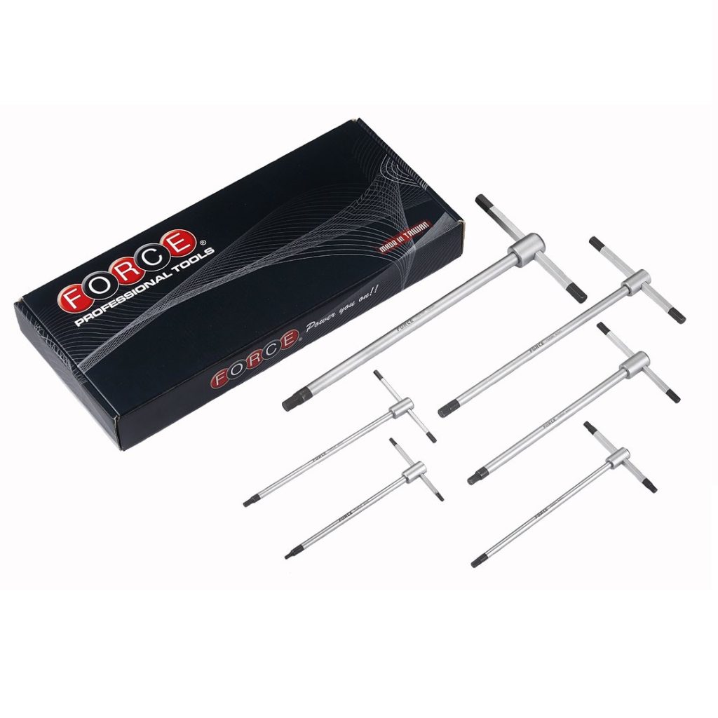 Force 6pc 3-Way T-shaped hex key set