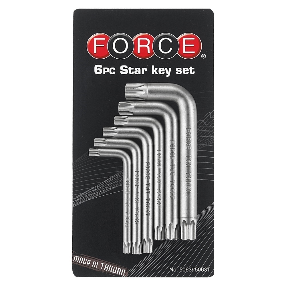 Force 6pc Star key set