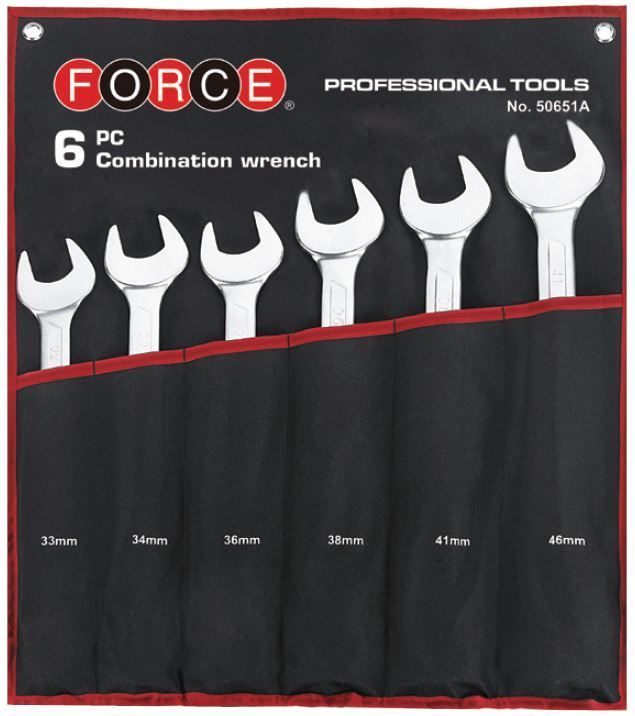 Force 6pc Jumbo combination wrench set