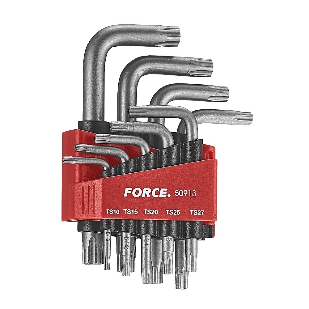 Force 9pc Five-sided star tamperproof key set