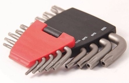 Force 9pc Five-sided star tamperproof key set
