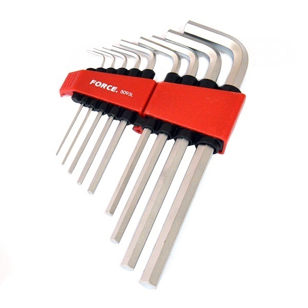 Force 9pc Long hex key set (SAE)