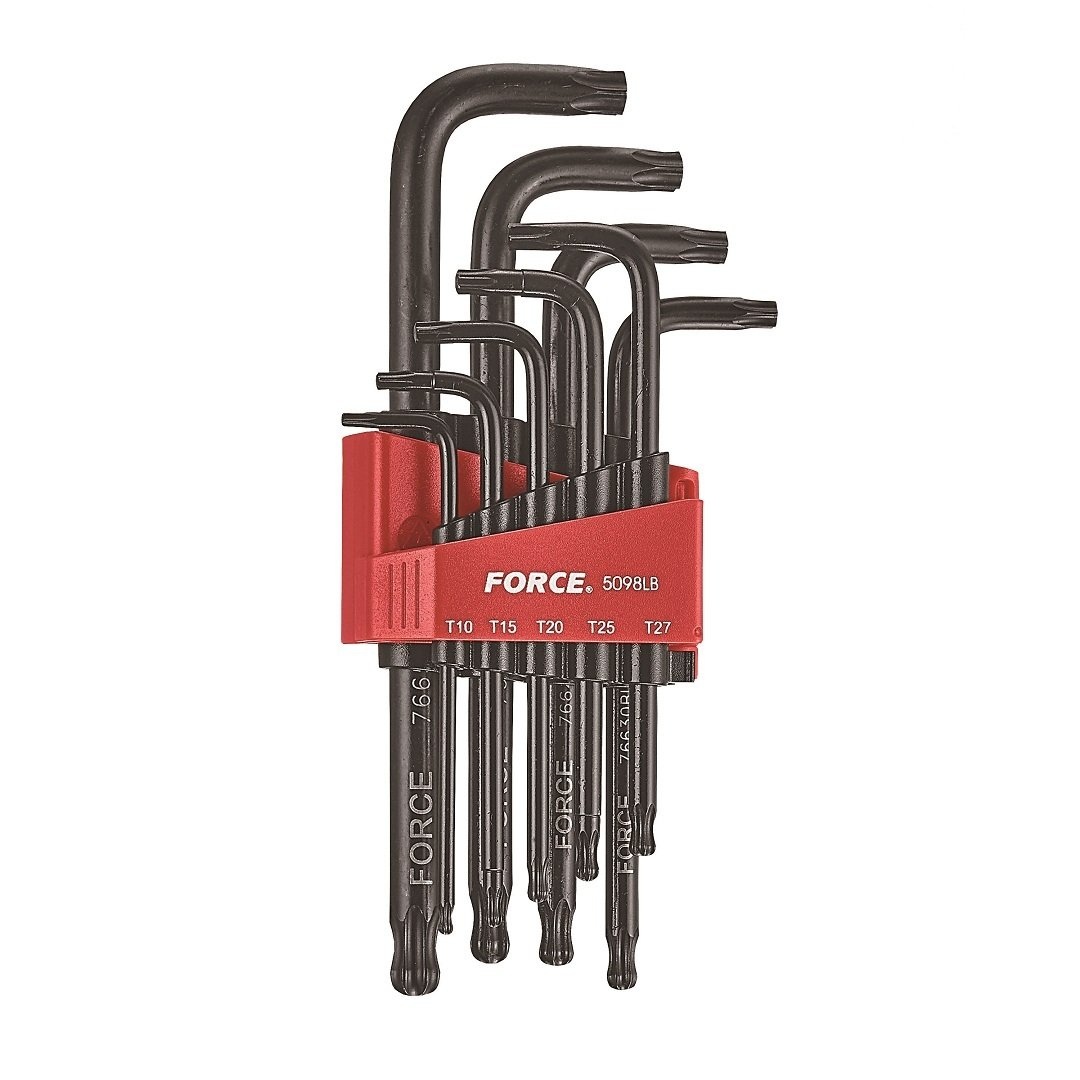 Force 9pc Long star & star ball point key set