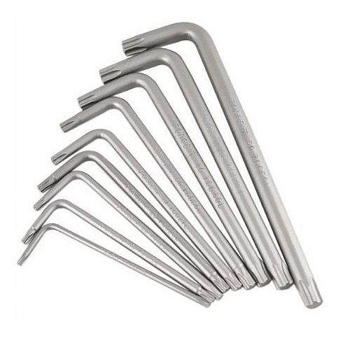 Force 9pc Long star key set