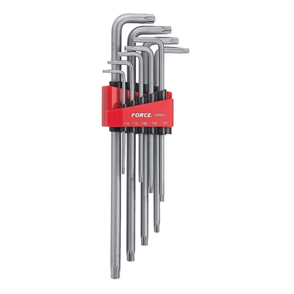 Force 9pc Extra long star tamperproof key set