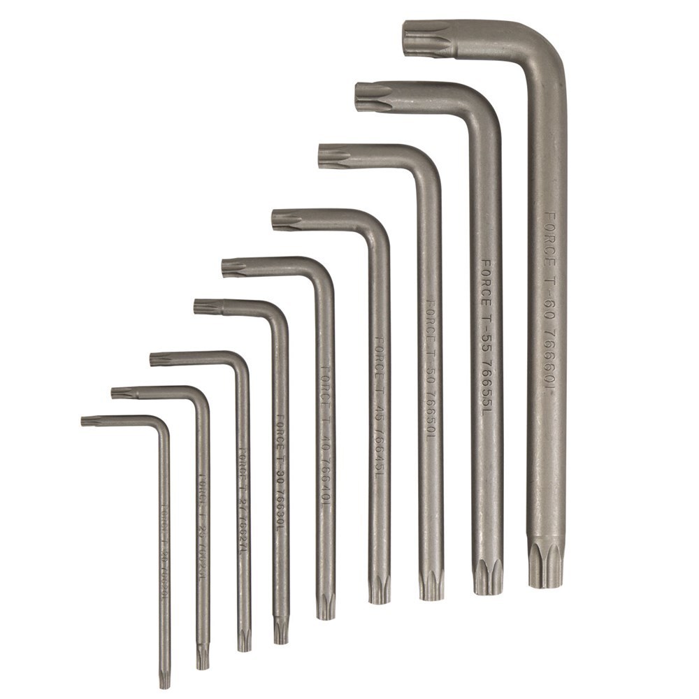 Force 9pc Long star key set