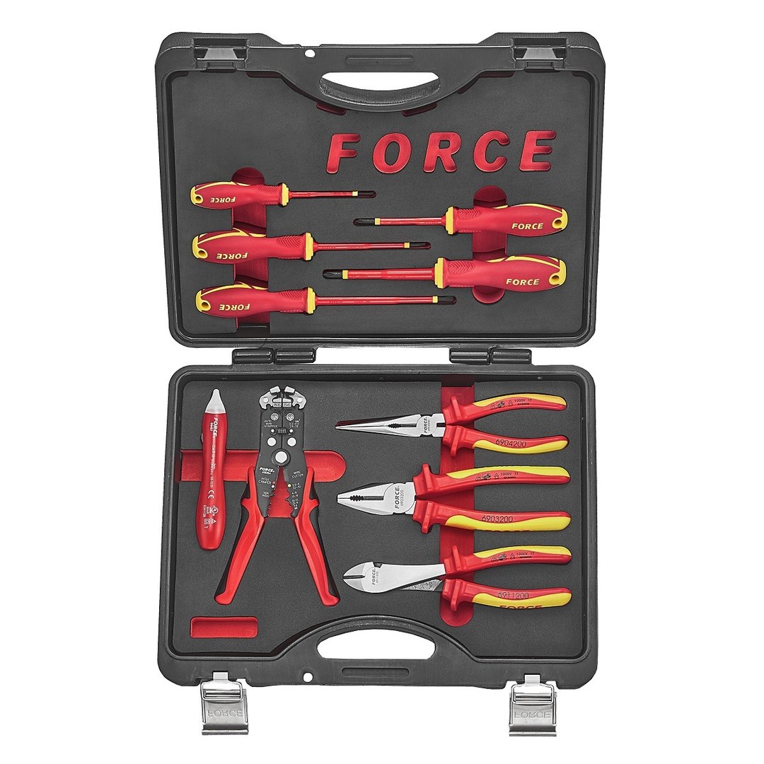 Force 10pc Insulated plier and screwdriver set