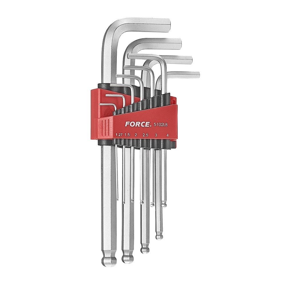 Force 10pc Long hex ball point key set