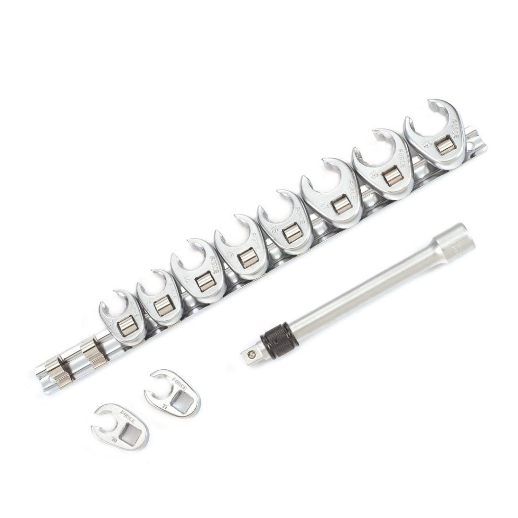 Force 11pc 3/8"DR. Crowfoot flare nut wrench set