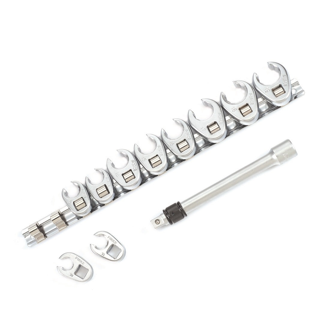 Force 11pc 3/8"DR. Crowfoot flare nut wrench set