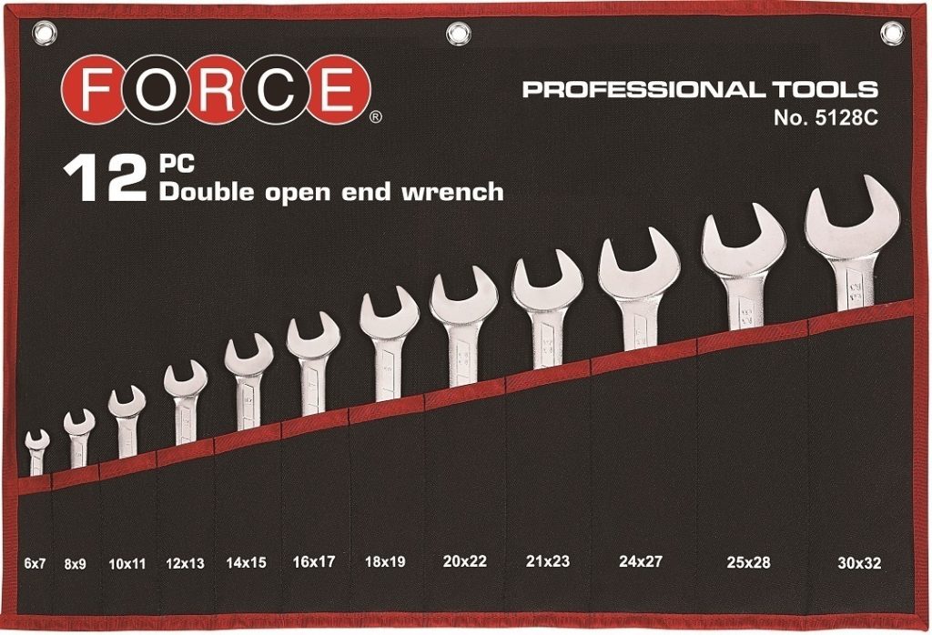 Force 12pc Double open end wrench set