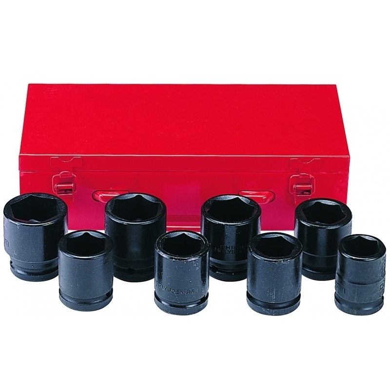 Force 8pc 3/4"DR. 6pt. Flank impact socket set (SAE)