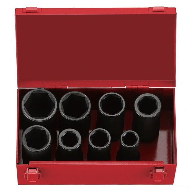 Force 8pc 3/4"DR. 6pt. Flank deep impact socket set