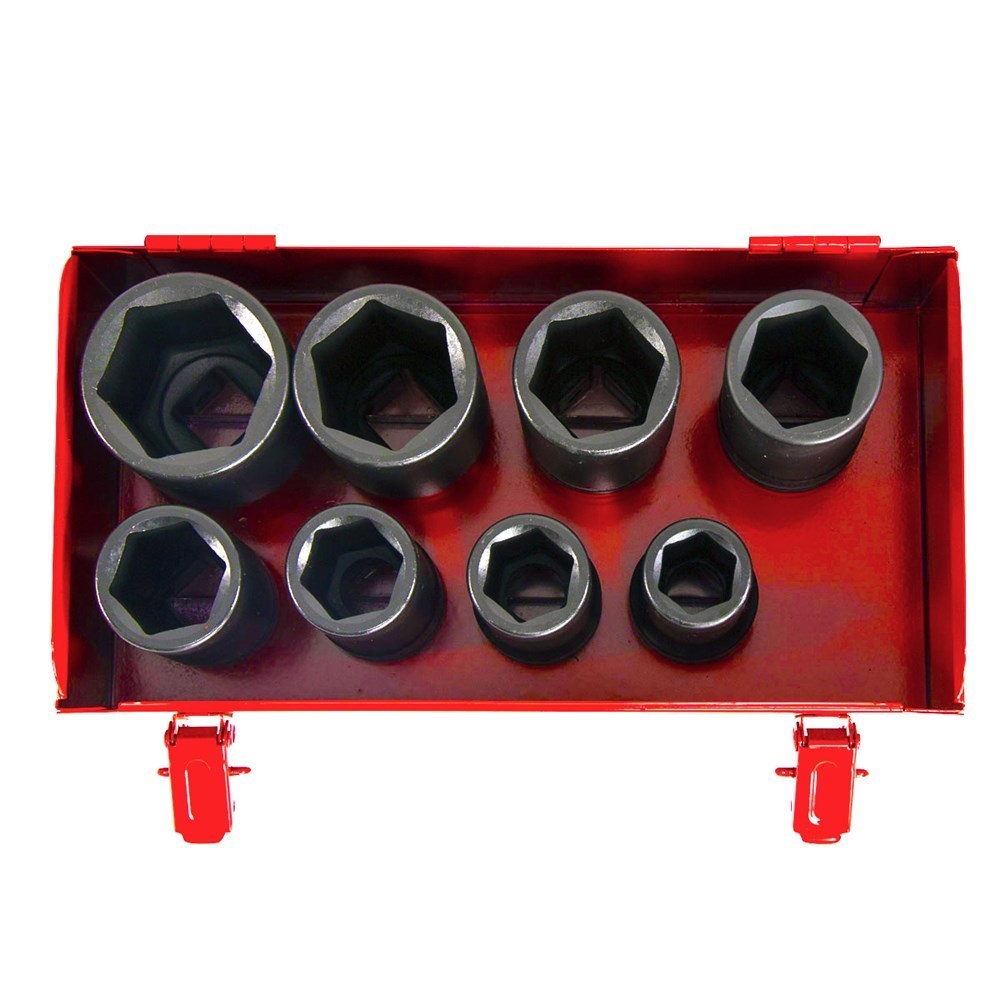 Force 8pc 3/4"DR. 6pt. Flank deep impact socket set