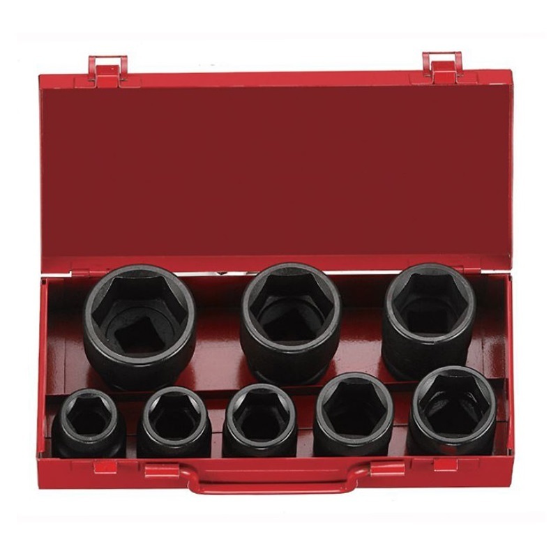 Force 8pc 3/4"DR. 6pt. Flank impact socket set