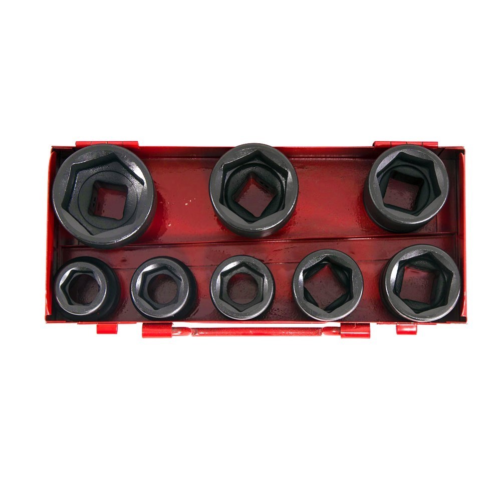 Force 8pc 3/4"DR. 6pt. Flank impact socket set