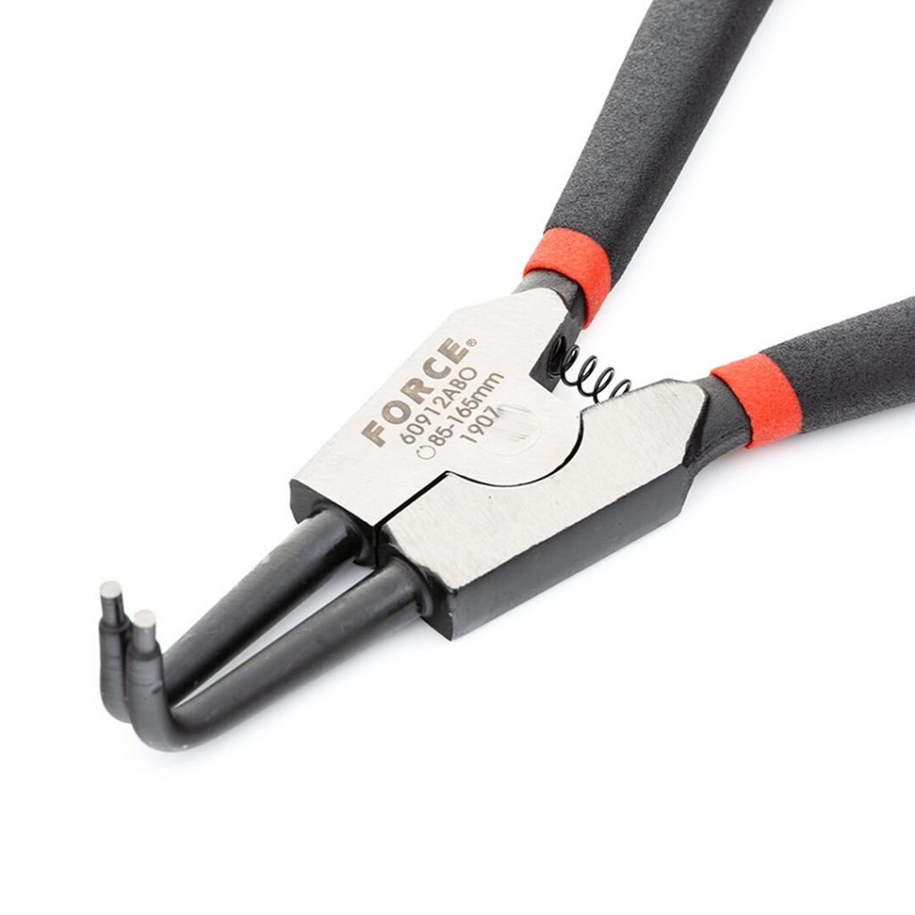 Force Snap ring pliers 310mmL (external 90° bent tip)
