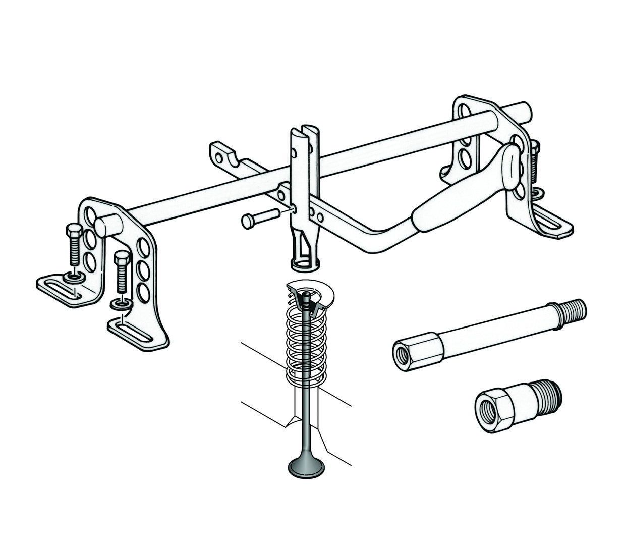 Force Overhead Valve Spring Compressor Kit
