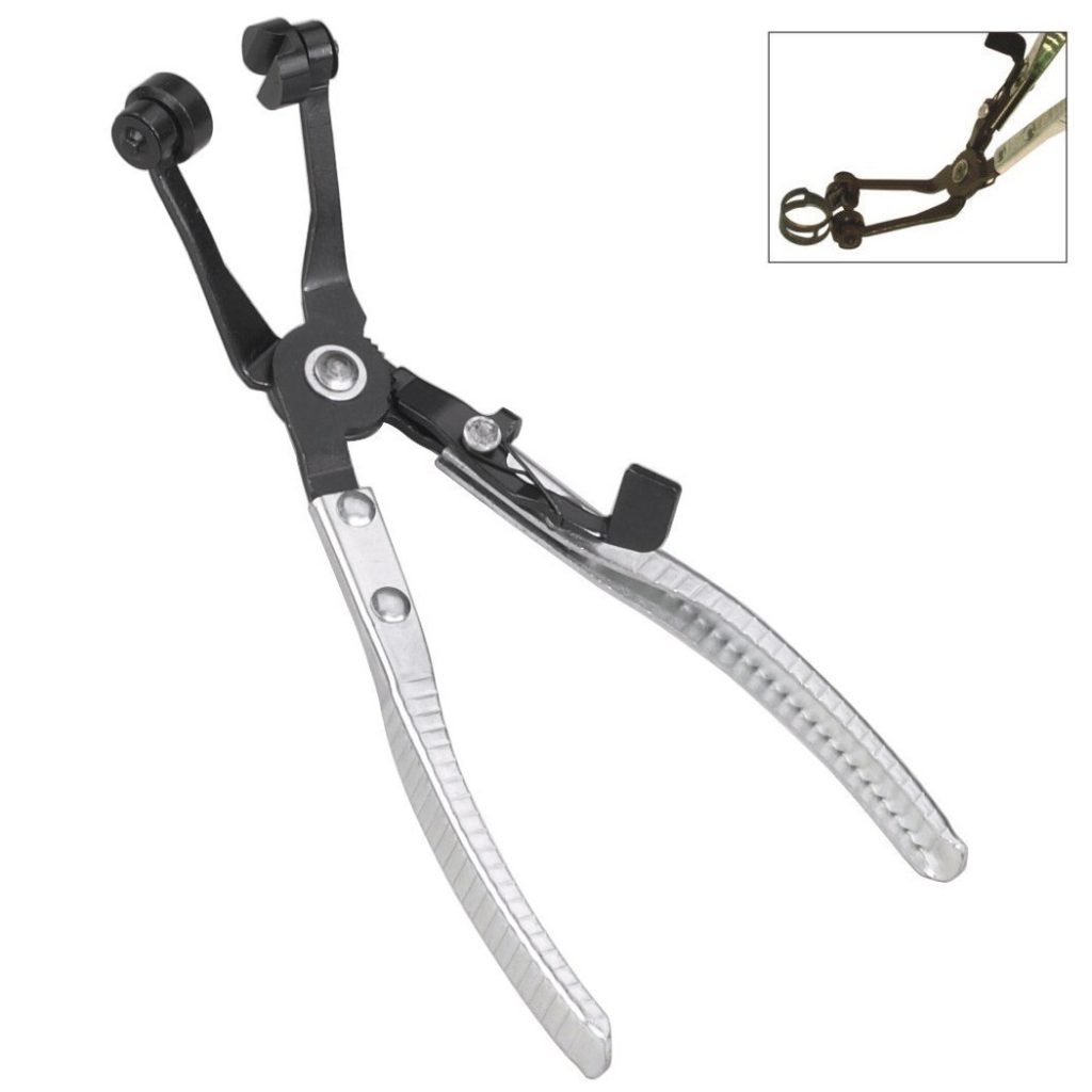 Force Angled flat band hose clamp pliers