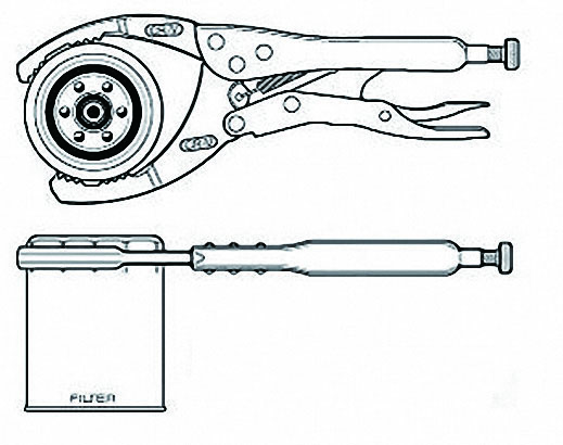 Force Oil filter master pliers 55 - 115mm