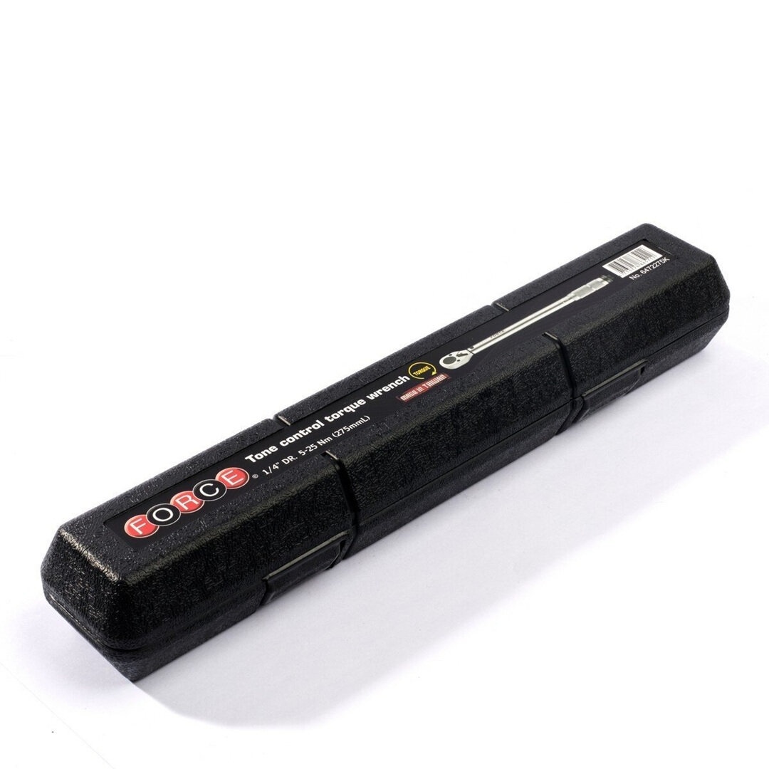 Force 1/4" Tone control torque wrench 270mmL 5 ~ 25Nm