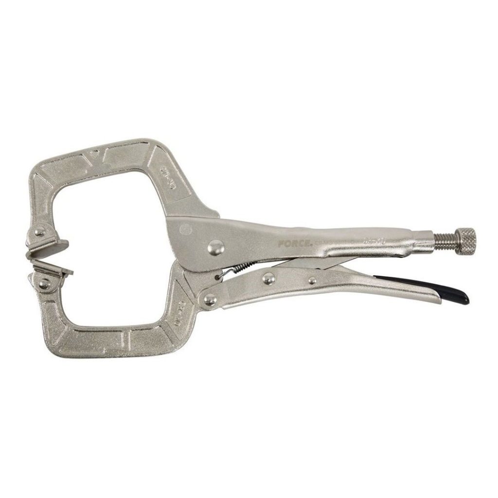 Force Locking C-Clamp Pliers with swivel pads