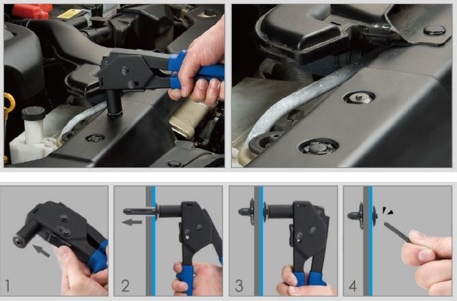 Force Plastic Riveter Set 41pc
