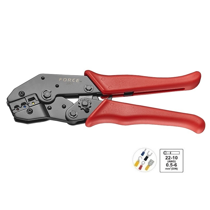 Force Crimp pliers for insulated terminals
