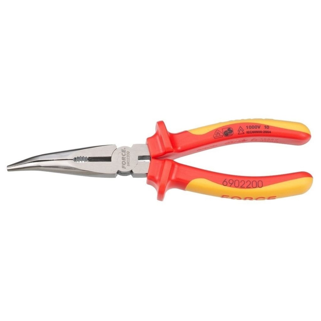 Force Insulated bent nose pliers