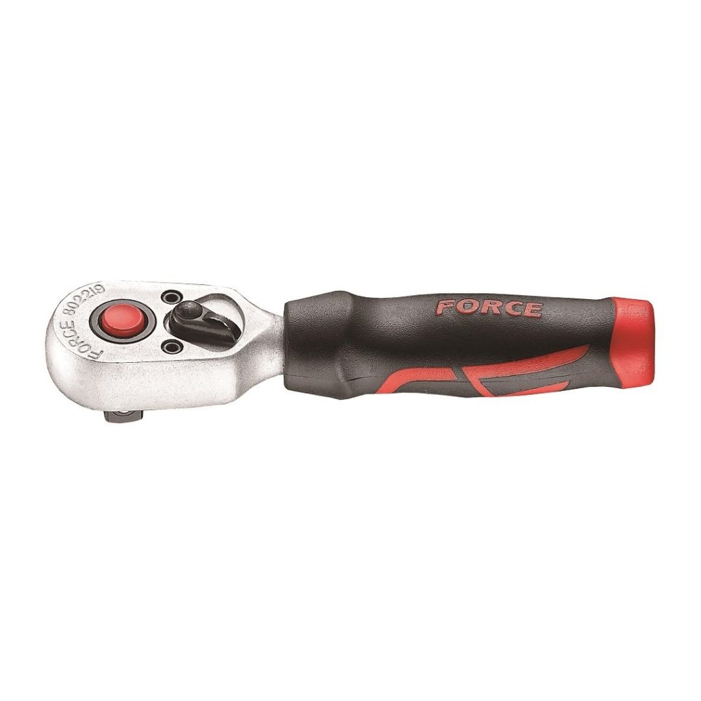 Force 1/4"DR. QR stubby pear ratchet handle 20teeth 100mm