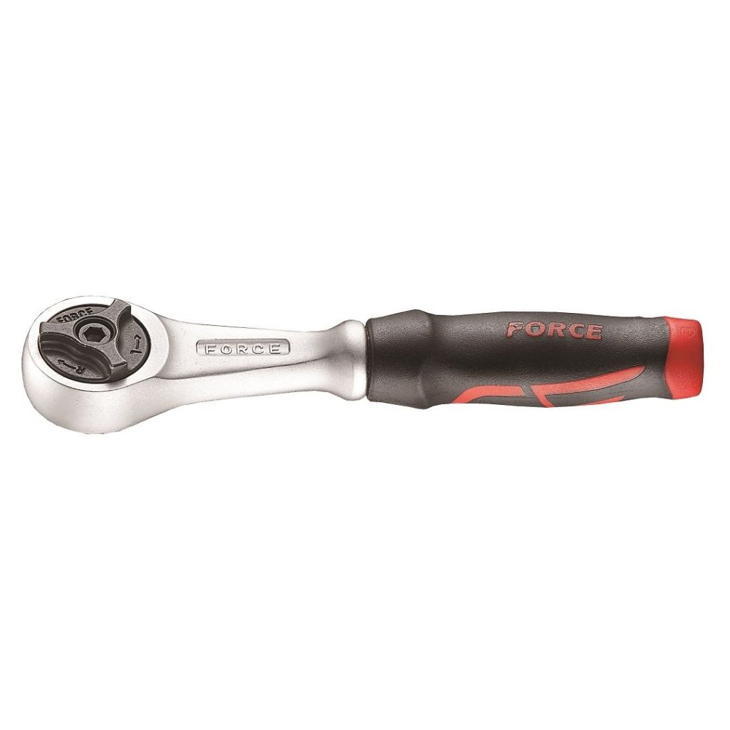 Force 1/4"DR. Round ratchet handle 72teeth 123mm