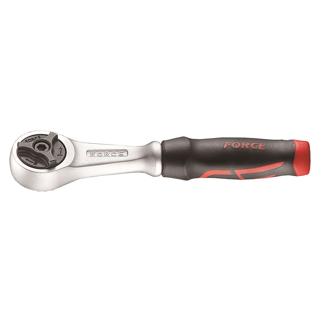 Force 1/4"DR. Round ratchet handle 72teeth 123mm