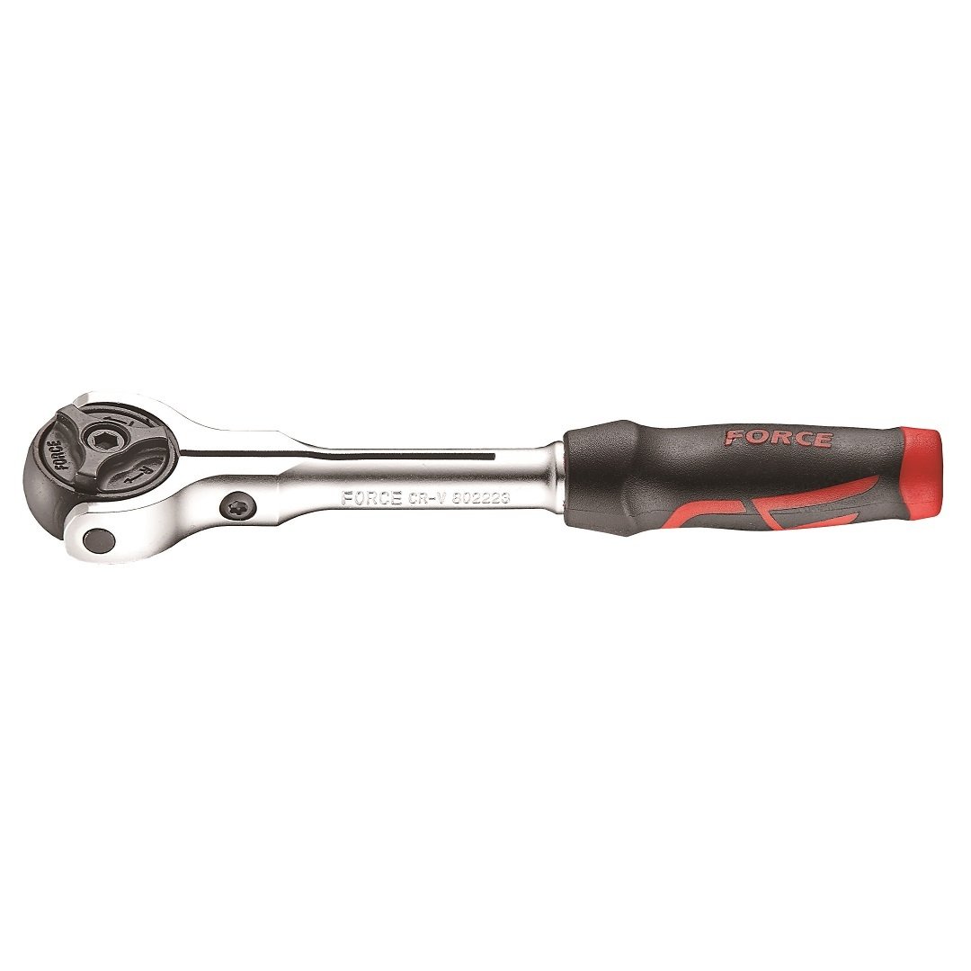 Force 1/4" Swivel head ratchet handle 148mm