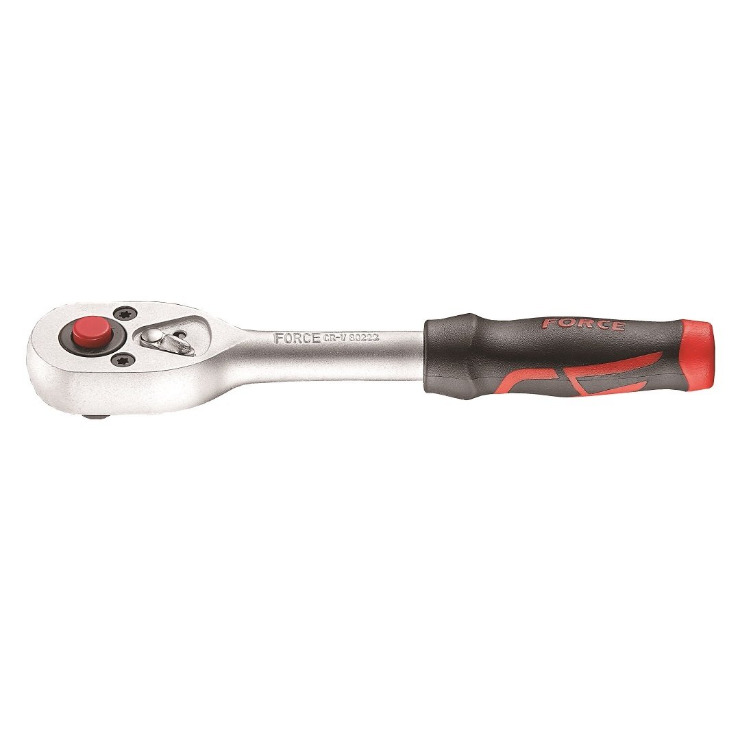 Force 1/4"DR. QR pear ratchet handle 24teeth 143mm