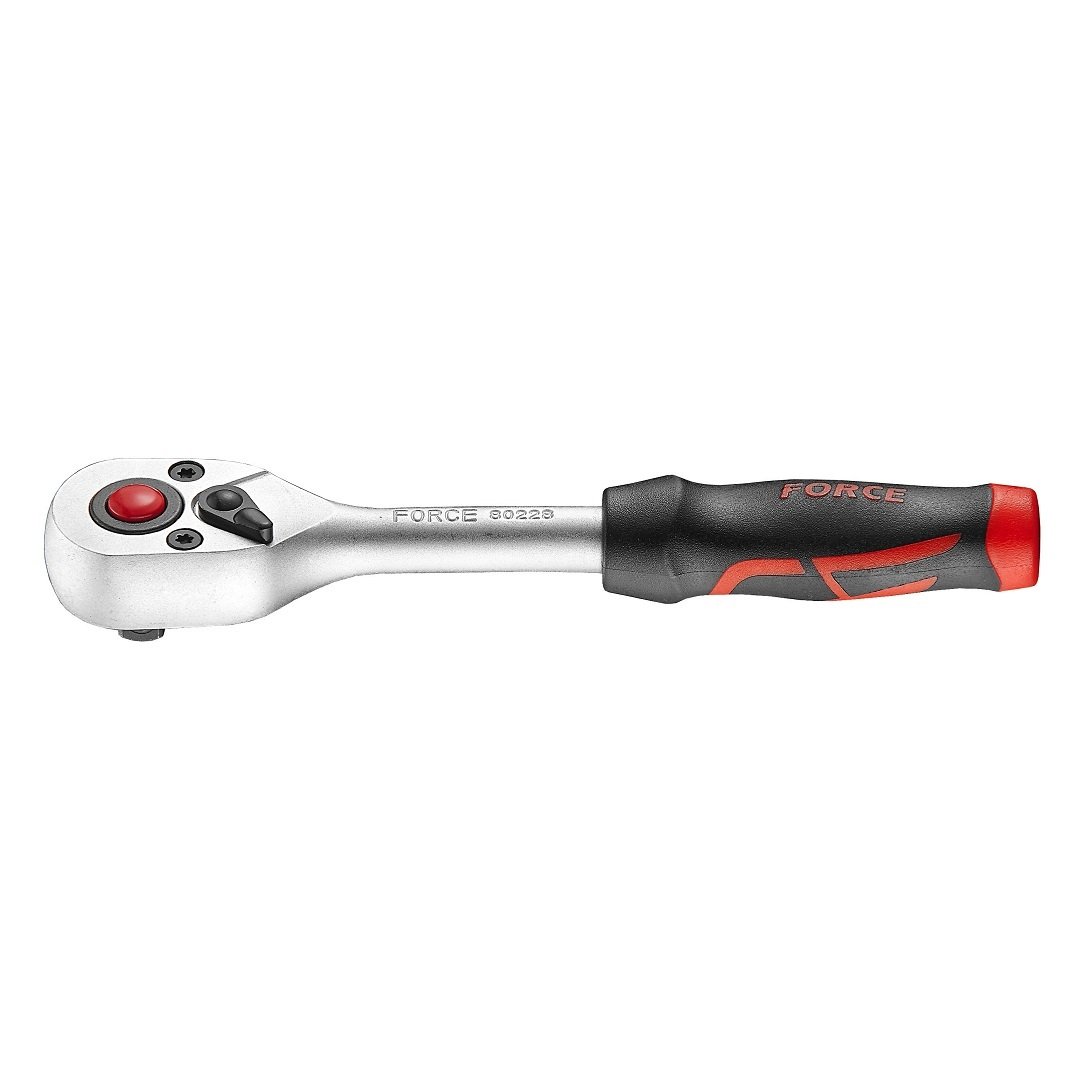Force 1/4"DR. QR pear ratchet handle 72teeth 140mm