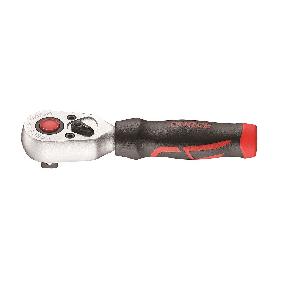 Force 3/8"DR. QR stubby pear ratchet handle 30teeth 134mm